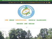 Tablet Screenshot of greenforestsurveys.com